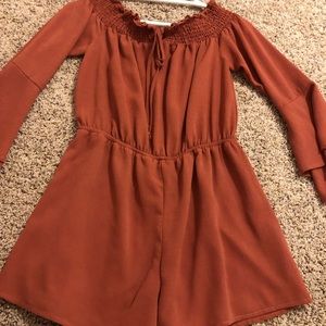 Rust Orange Romper